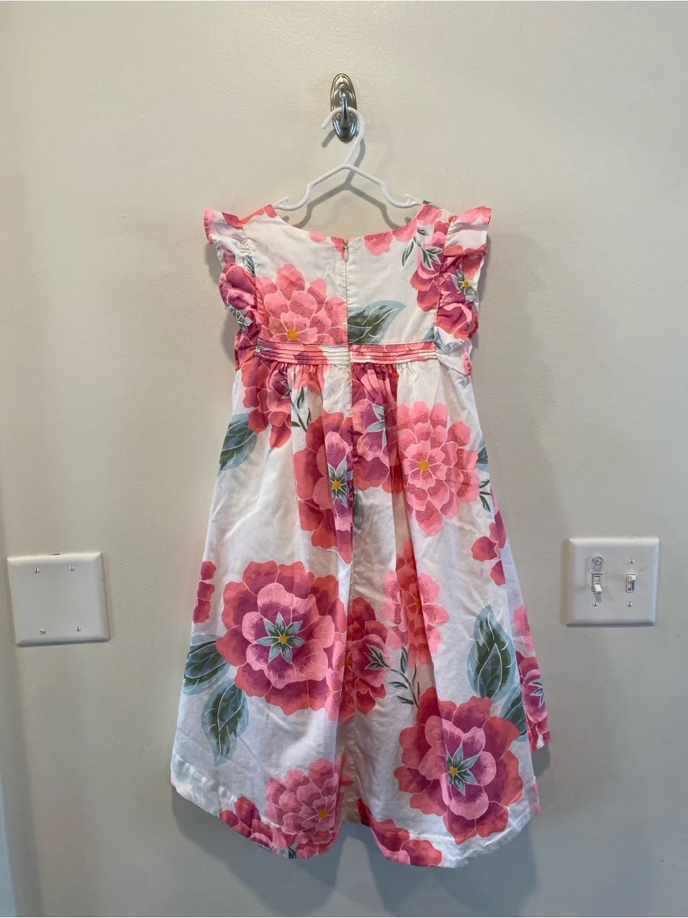 Tea coklection girls Cassie floral dress high-low hem peonie print size 8